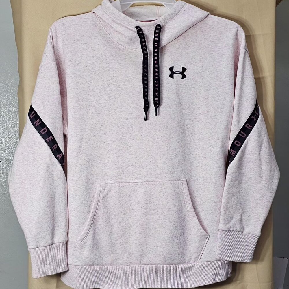 Under Armour Women’s Rival Fleece Hoodie - Size Small - Pink Heathered Pullover